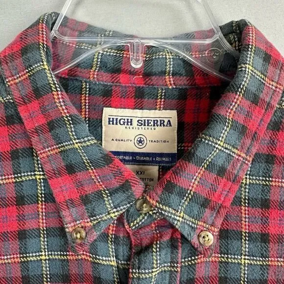 High Sierra Men’s Flannel Shirt XXL - Picture 3 of 7
